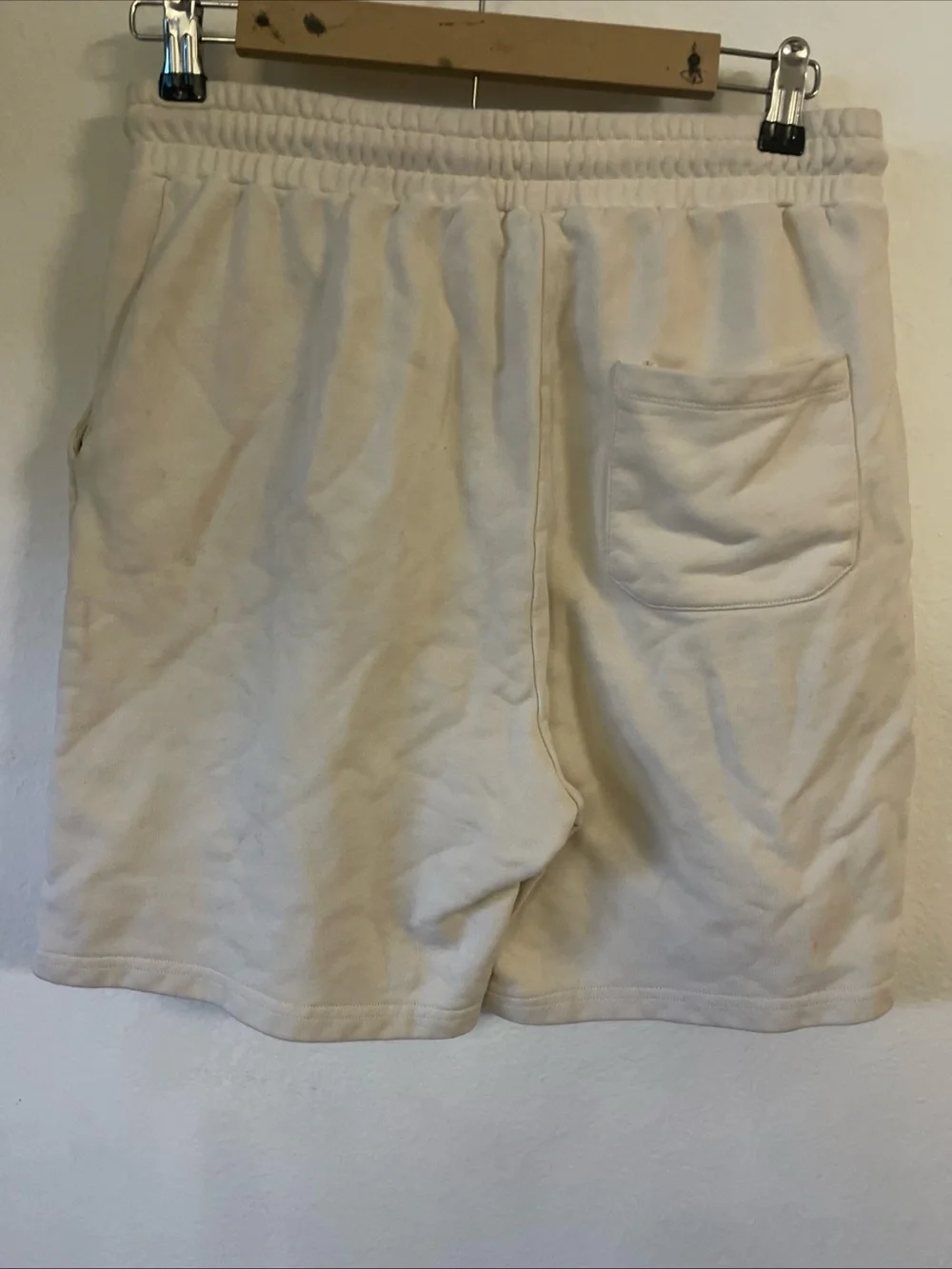 Gucci Cream Multicolor Logo Athletic Shorts